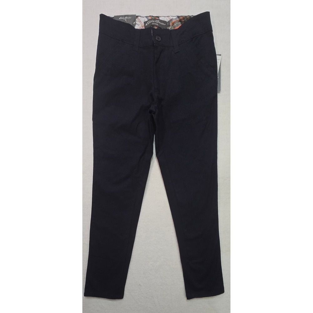 Eddie Bauer School Uniform Navy‎ Stretch Twill Pants Size 7 NWT
